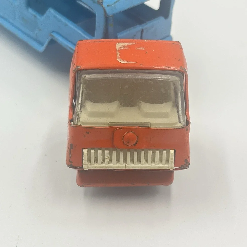 Vintage Buddy L‎ Blue Car Carrier Truck 10 1/2
